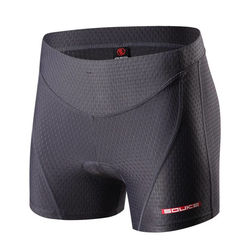 NEW - Souke Sports Womens Small 3d Padded Bike Shorts - Gray